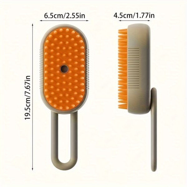 Escova de Pelos - 3 In 1 Cat Steam Brush, Massage Comb - Image 2