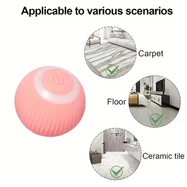 Brinquedo Bola Inteligente - Smart Cat Ball Toy: An Automatic Rolling Ball For Hours Of Interactive Fun! - Image 11