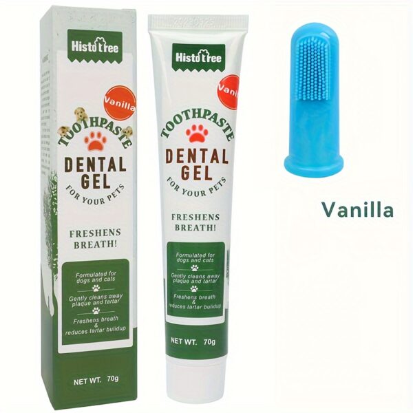 Kit de Limpeza Oral para Pets - Pet Oral Cleaning Set Dog Finger Cover Toothbrush Cat Toothbrush Toothpaste - Image 9
