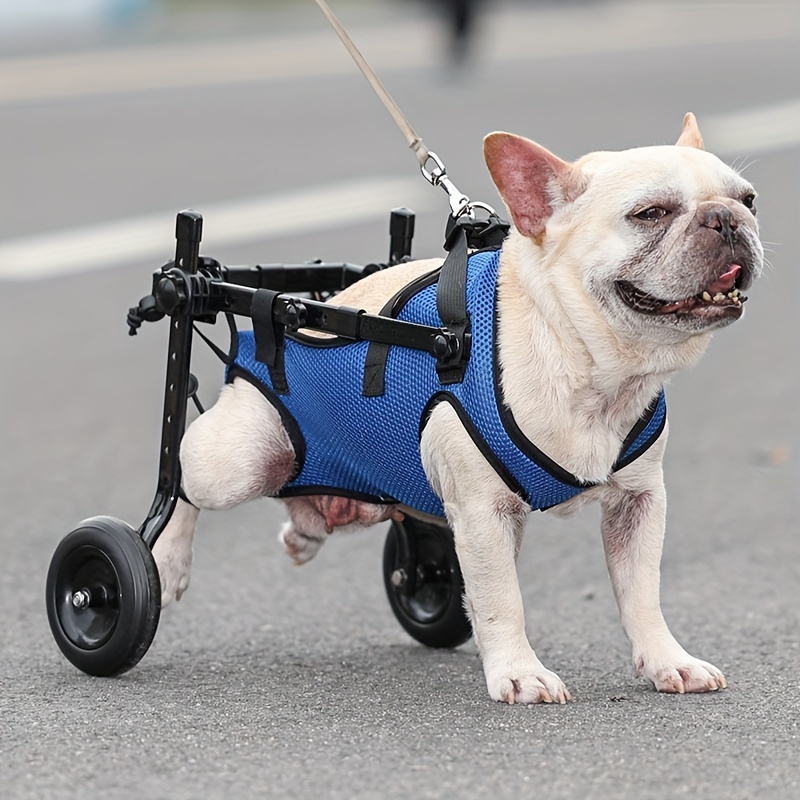 Cadeira de Rodas para Pequenos Pets – Small Pet Wheelchair For Back Legs, Dog Rehabilitation Walking Auxiliary Cart