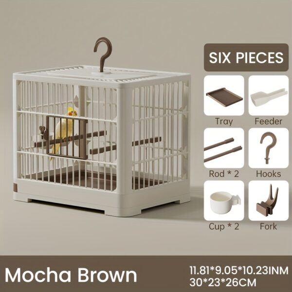 Gaiola Grande para Passaros - Extra-Large Breathable Bird Cage With Handle - Luxury Villa Style For Parrots &amp - Image 5