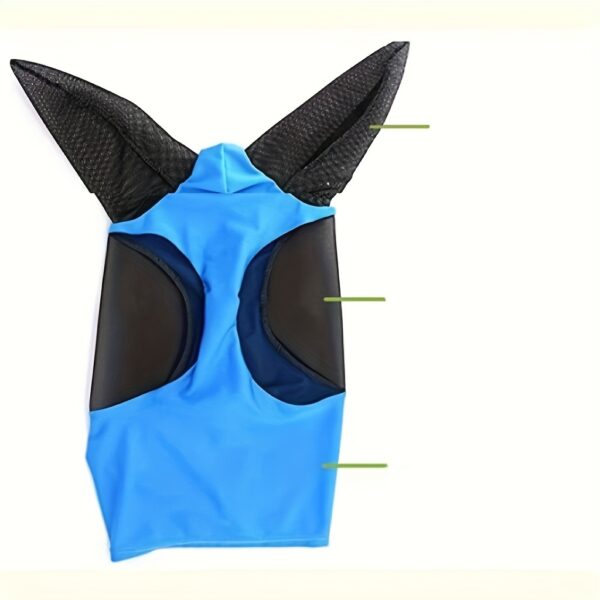 Mascara Respiravel para Cavalos - Breathable Horse Mask, Comfortable Mesh Horse Fly Mask With Ear, Equestrian Supplies - Image 6