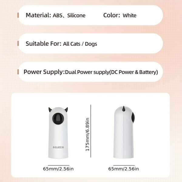 Brinquedo Laser para Pets - Automatic Laser Light Cat/Dog Toy Interactive Smart Pet Cat - Image 2