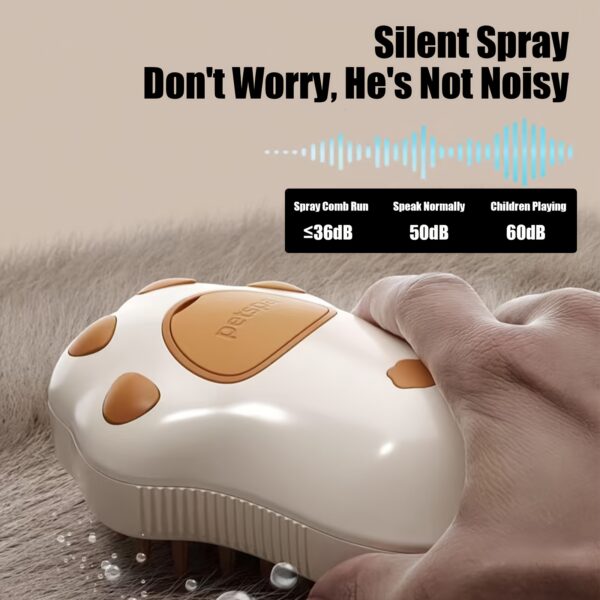 Escova de Silicone - Steam Cat Brush, 3-in-1 Electric Pet Grooming Tool - Image 7