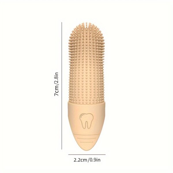 Escova de Dentes 360 graus para Pets - Dog and Cat Toothbrush, 360 Degree Cleaning Finger Toothbrush, Dental Care - Image 2