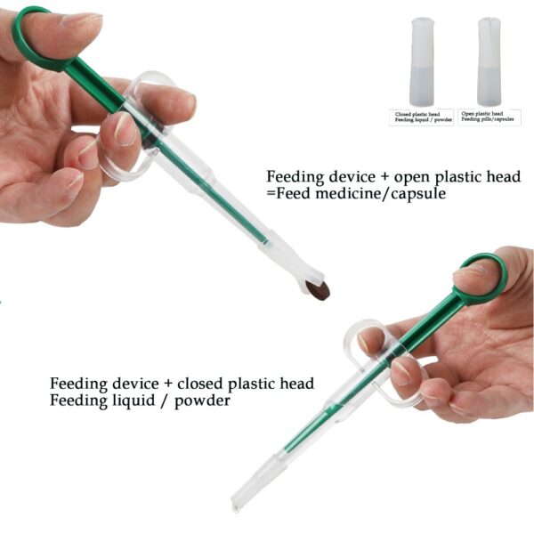 Seringa de Alimentação e Medicamentos - 1pc Random Color Pet Medicine Feeder, Pet Tablet Syringe Feeder - Image 8