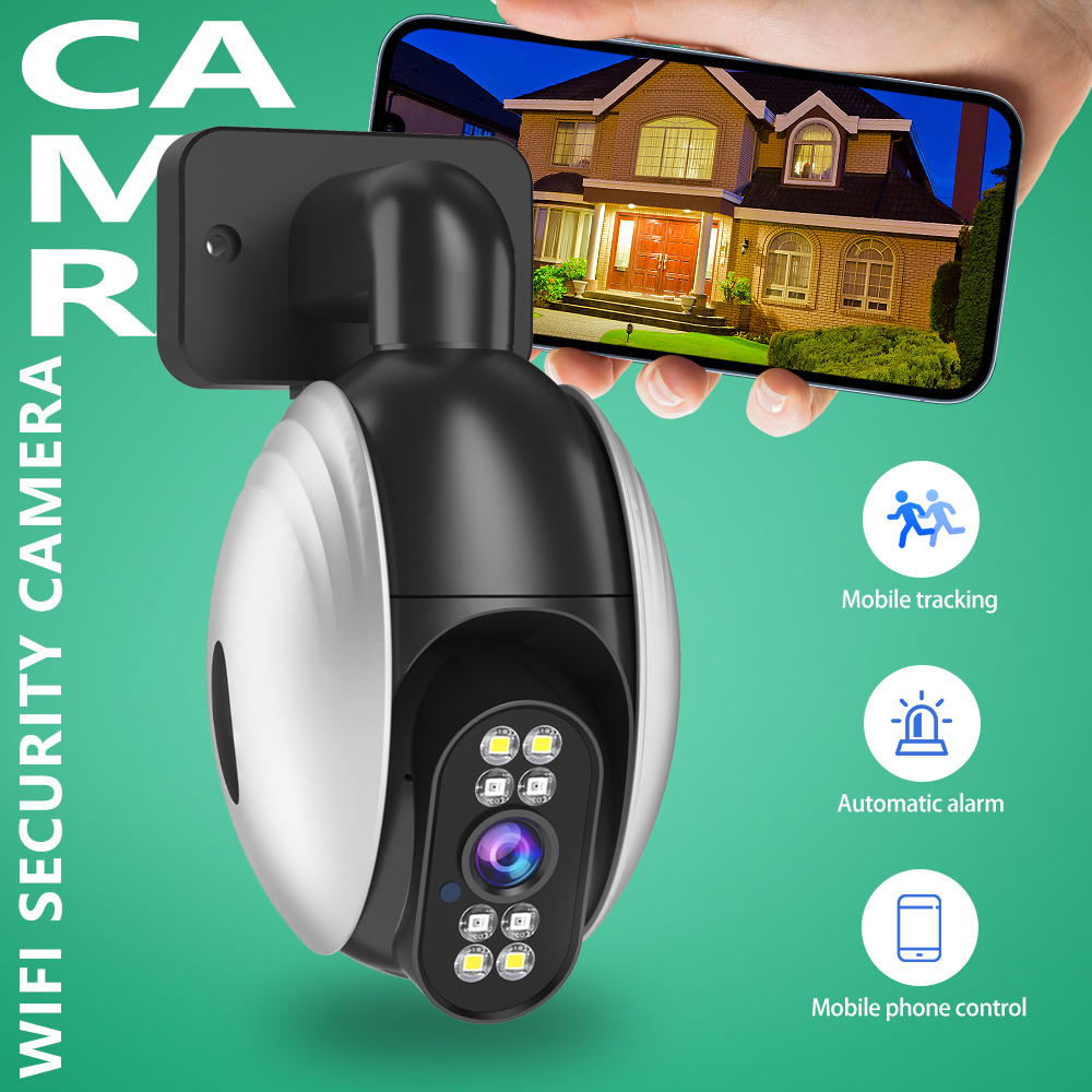 Camera de Segurança e Monitoramento – 1pc 2.4G & 5G Wi-Fi Security Camera, Wireless 2MP HD CCTV IP Camera, Full 2-Way Audio, Infrared Night Vision