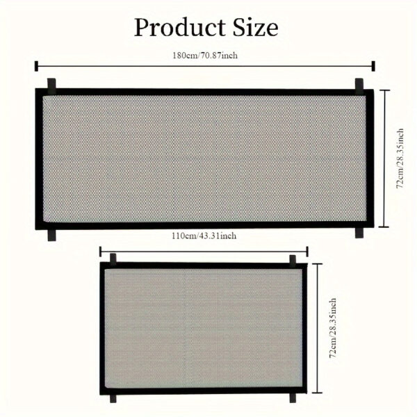 Portão de Rede para Pets - Versatile Safety Gate For Dogs Cats; Babies - Indoor/Outdoor Use - Image 8