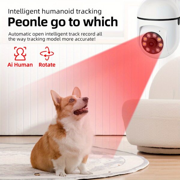 Camera de Vigilancia para Pets - 5GHz/2.4GHz Dual-Band Wi-Fi Indoor Security Camera, 2K Pet Camera - Image 5