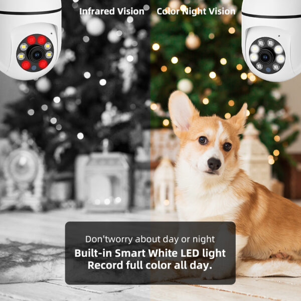 Camera de Vigilancia para Pets - 5GHz/2.4GHz Dual-Band Wi-Fi Indoor Security Camera, 2K Pet Camera - Image 6