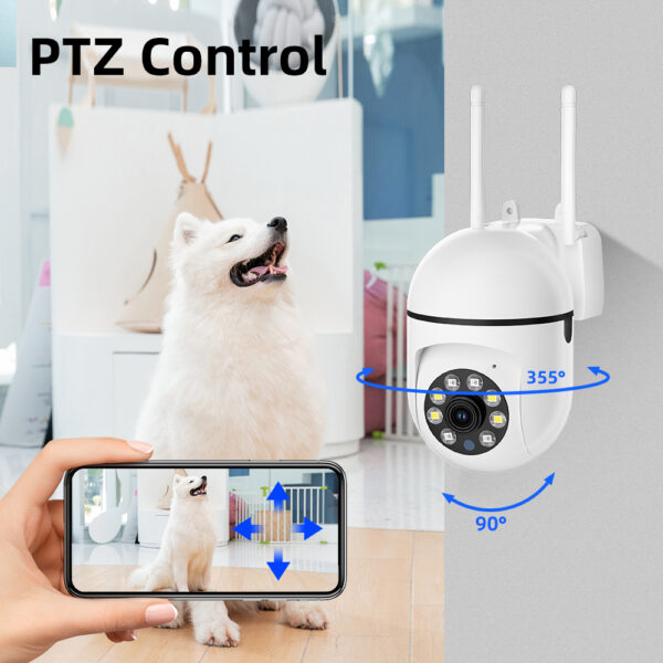 Camera de Vigilancia para Pets - 5GHz/2.4GHz Dual-Band Wi-Fi Indoor Security Camera, 2K Pet Camera - Image 7