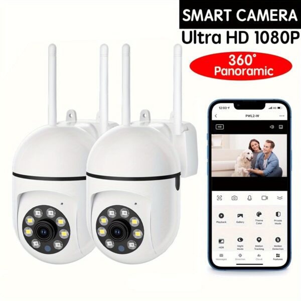 Camera de Vigilancia para Pets - 5GHz/2.4GHz Dual-Band Wi-Fi Indoor Security Camera, 2K Pet Camera - Image 2