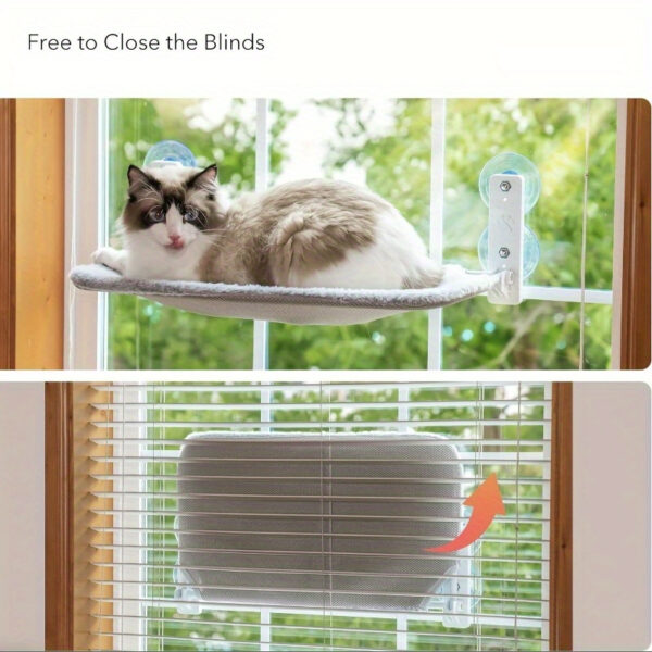 Cama de janela dobrável para gatos - Reversible Hammock Bed for Indoor Cats, Easy Assembly