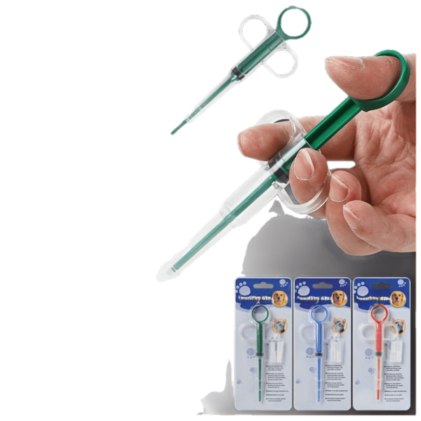 Seringa de Alimentação e Medicamentos - 1pc Random Color Pet Medicine Feeder, Pet Tablet Syringe Feeder - Image 2