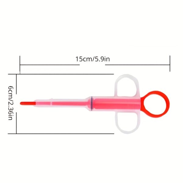 Seringa de Alimentação e Medicamentos - 1pc Random Color Pet Medicine Feeder, Pet Tablet Syringe Feeder - Image 4