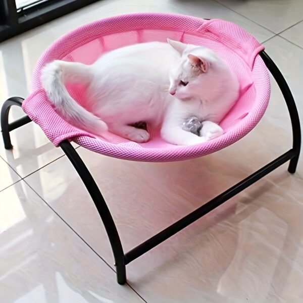 Cama de Rede Suspensa para Gatos - Cat Bed Pet Hammock, Stable And Breathable Easy To Assemble Pet Supplies For Indoors And Outdoors - Image 2