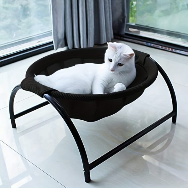 Cama de Rede Suspensa para Gatos - Cat Bed Pet Hammock, Stable And Breathable Easy To Assemble Pet Supplies For Indoors And Outdoors - Image 4