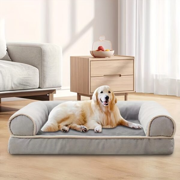 Cama ortopédica para Caes Grandes - Orthopedic Dog Beds For Large Dogs, Memory Foam Bed With Sides - Image 8