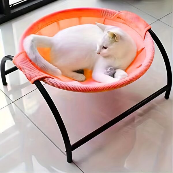 Cama de Rede Suspensa para Gatos - Cat Bed Pet Hammock, Stable And Breathable Easy To Assemble Pet Supplies For Indoors And Outdoors - Image 7