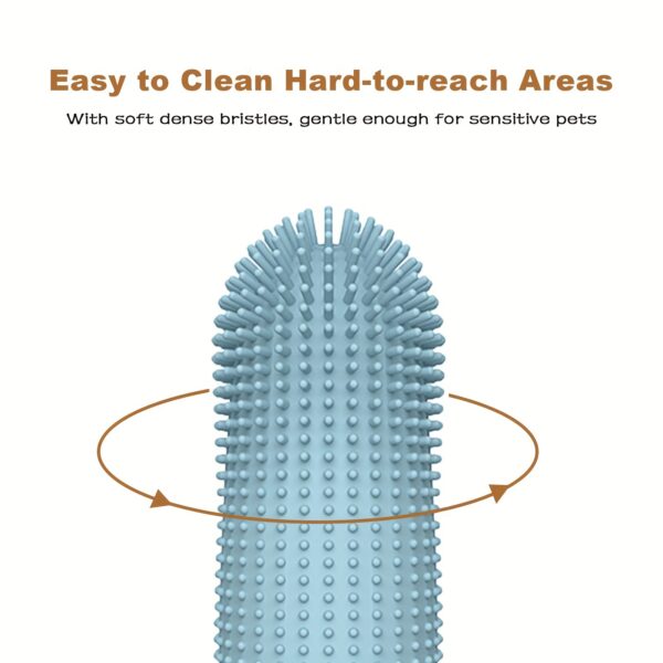 Escova de Dentes 360 graus para Pets - Dog and Cat Toothbrush, 360 Degree Cleaning Finger Toothbrush, Dental Care - Image 13